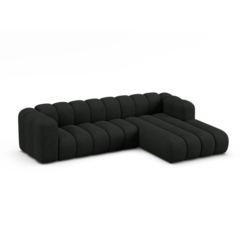 Lupine Modulares 4-Sitzer Ecksofa, Rechte Seite, aus Boucle in Schwarz (Baloo 2082), 290x177 cm von Micadoni – Bild 3