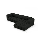 Lupine Modulares 4-Sitzer Ecksofa, Rechte Seite, aus Boucle in Schwarz (Baloo 2082), 290x177 cm von Micadoni – Bild 4