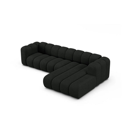 Lupine Modulares 4-Sitzer Ecksofa, Rechte Seite, aus Boucle in Schwarz (Baloo 2082), 290x177 cm von Micadoni – Bild 4