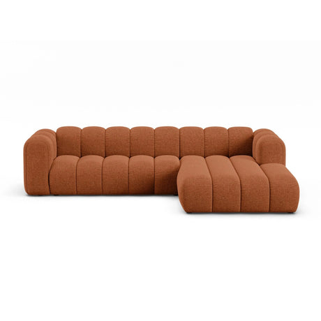 Lupine Modulares 4-Sitzer Ecksofa, Rechte Seite, aus Chenille in Brick (Eden 10 Terra), 290x177 cm von Micadoni – Bild 1
