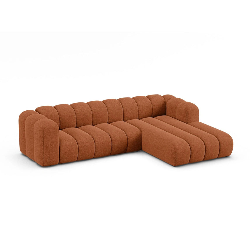 Lupine Modulares 4-Sitzer Ecksofa, Rechte Seite, aus Chenille in Brick (Eden 10 Terra), 290x177 cm von Micadoni – Bild 4