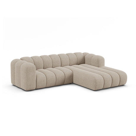 Lupine Modulares 4-Sitzer Ecksofa, Rechte Seite, aus Chenille in Dunkelbeige (Eden 4 Beige), 260x177 cm von Micadoni – Bild 2