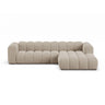 Lupine Modulares 4-Sitzer Ecksofa, Rechte Seite, aus Chenille in Dunkelbeige (Eden 4 Beige), 290x177 cm von Micadoni – Bild 1