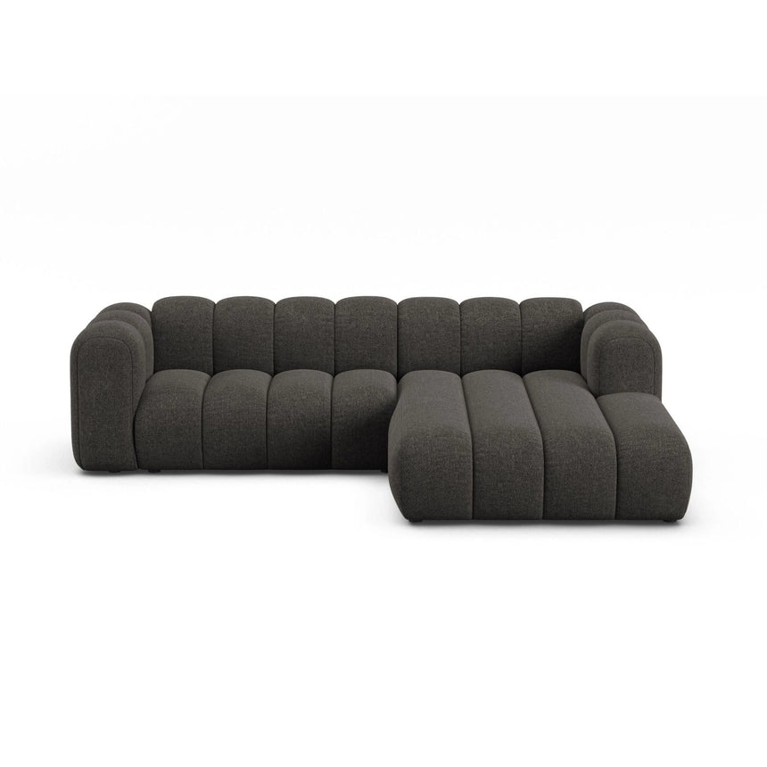 Lupine Modulares 4-Sitzer Ecksofa, Rechte Seite, aus Chenille in Dunkelgrau (Eden 20 Graphite), 260x177 cm von Micadoni – Bild 1
