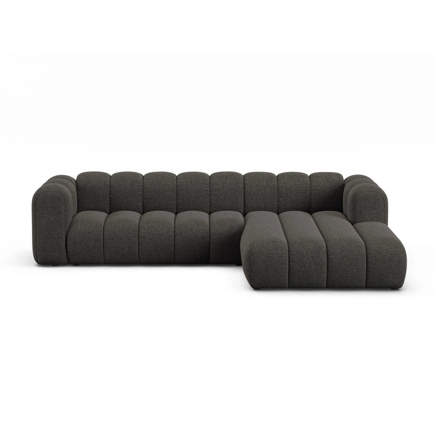 Lupine Modulares 4-Sitzer Ecksofa, Rechte Seite, aus Chenille in Dunkelgrau (Eden 20 Graphite), 290x177 cm von Micadoni – Bild 1