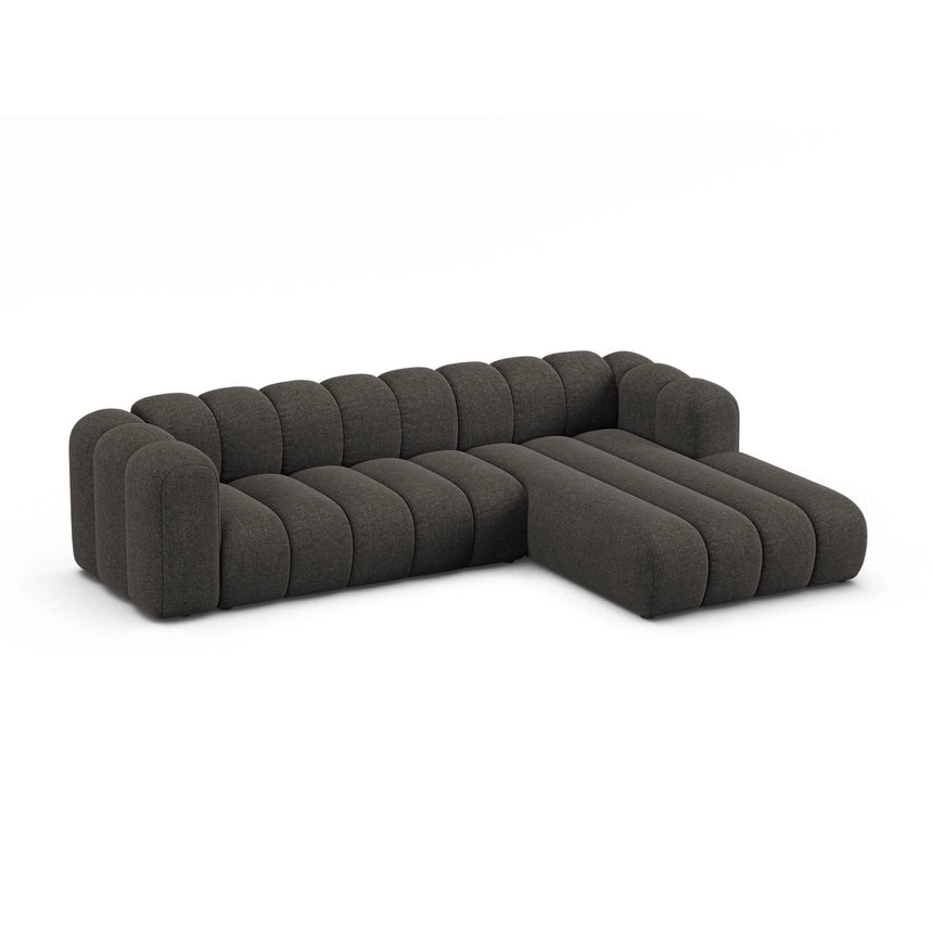 Lupine Modulares 4-Sitzer Ecksofa, Rechte Seite, aus Chenille in Dunkelgrau (Eden 20 Graphite), 290x177 cm von Micadoni – Bild 4