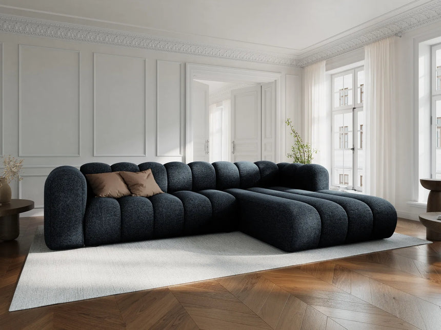 Lupine Modulares 4-Sitzer Ecksofa, Rechte Seite, aus Chenille in Grün (Eden 12 Olive), 290x177 cm von Micadoni – Bild 2