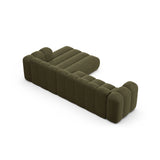 Lupine Modulares 4-Sitzer Ecksofa, Rechte Seite, aus Chenille in Grün (Eden 12 Olive), 290x177 cm von Micadoni – Bild 6