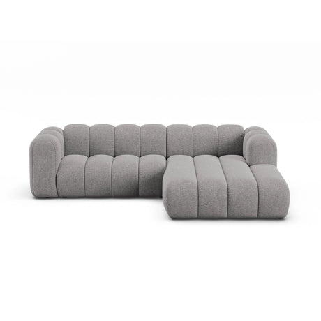 Lupine Modulares 4-Sitzer Ecksofa, Rechte Seite, aus Chenille in Hellgrau (Eden 18 Grey), 260x177 cm von Micadoni – Bild 1