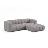 Lupine Modulares 4-Sitzer Ecksofa, Rechte Seite, aus Chenille in Hellgrau (Eden 18 Grey), 260x177 cm von Micadoni – Bild 2