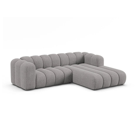 Lupine Modulares 4-Sitzer Ecksofa, Rechte Seite, aus Chenille in Hellgrau (Eden 18 Grey), 260x177 cm von Micadoni – Bild 2