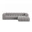 Lupine Modulares 4-Sitzer Ecksofa, Rechte Seite, aus Chenille in Hellgrau (Eden 18 Grey), 290x177 cm von Micadoni – Bild 1