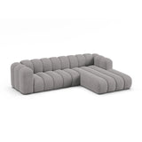 Lupine Modulares 4-Sitzer Ecksofa, Rechte Seite, aus Chenille in Hellgrau (Eden 18 Grey), 290x177 cm von Micadoni – Bild 4