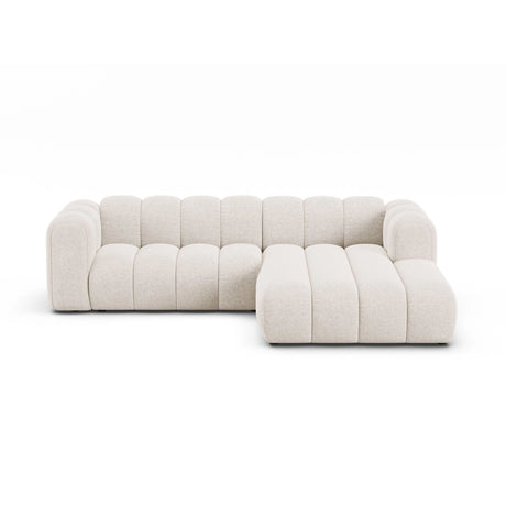 Lupine Modulares 4-Sitzer Ecksofa, Rechte Seite, aus Chenille in Leichtes Beige (Eden 2 Pearl), 260x177 cm von Micadoni – Bild 1