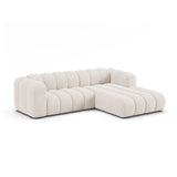 Lupine Modulares 4-Sitzer Ecksofa, Rechte Seite, aus Chenille in Leichtes Beige (Eden 2 Pearl), 260x177 cm von Micadoni – Bild 2