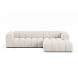 Lupine Modulares 4-Sitzer Ecksofa, Rechte Seite, aus Chenille in Leichtes Beige (Eden 2 Pearl), 290x177 cm von Micadoni – Bild 1