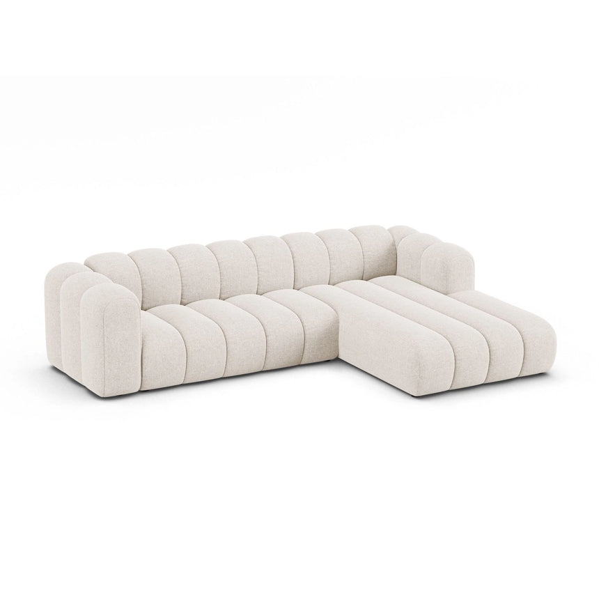 Lupine Modulares 4-Sitzer Ecksofa, Rechte Seite, aus Chenille in Leichtes Beige (Eden 2 Pearl), 290x177 cm von Micadoni – Bild 4