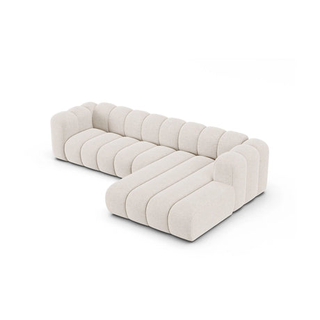Lupine Modulares 4-Sitzer Ecksofa, Rechte Seite, aus Chenille in Leichtes Beige (Eden 2 Pearl), 290x177 cm von Micadoni – Bild 5