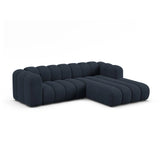 Lupine Modulares 4-Sitzer Ecksofa, Rechte Seite, aus Chenille in Marineblau (Eden 16 Deep Blue), 260x177 cm von Micadoni – Bild 2