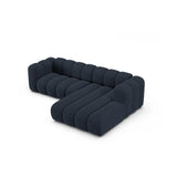 Lupine Modulares 4-Sitzer Ecksofa, Rechte Seite, aus Chenille in Marineblau (Eden 16 Deep Blue), 260x177 cm von Micadoni – Bild 3