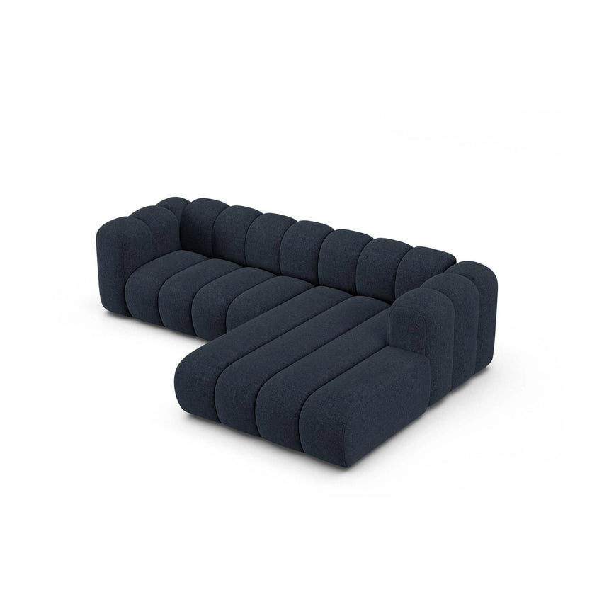 Lupine Modulares 4-Sitzer Ecksofa, Rechte Seite, aus Chenille in Marineblau (Eden 16 Deep Blue), 260x177 cm von Micadoni – Bild 3