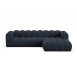 Lupine Modulares 4-Sitzer Ecksofa, Rechte Seite, aus Chenille in Marineblau (Eden 16 Deep Blue), 290x177 cm von Micadoni – Bild 1