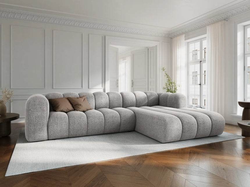 Lupine Modulares 4-Sitzer Ecksofa, Rechte Seite, aus Chenille in Marineblau (Eden 16 Deep Blue), 290x177 cm von Micadoni – Bild 2