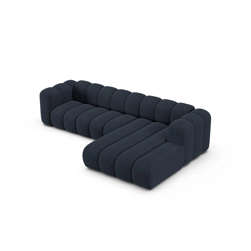 Lupine Modulares 4-Sitzer Ecksofa, Rechte Seite, aus Chenille in Marineblau (Eden 16 Deep Blue), 290x177 cm von Micadoni – Bild 5