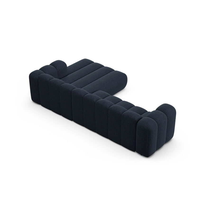 Lupine Modulares 4-Sitzer Ecksofa, Rechte Seite, aus Chenille in Marineblau (Eden 16 Deep Blue), 290x177 cm von Micadoni – Bild 6