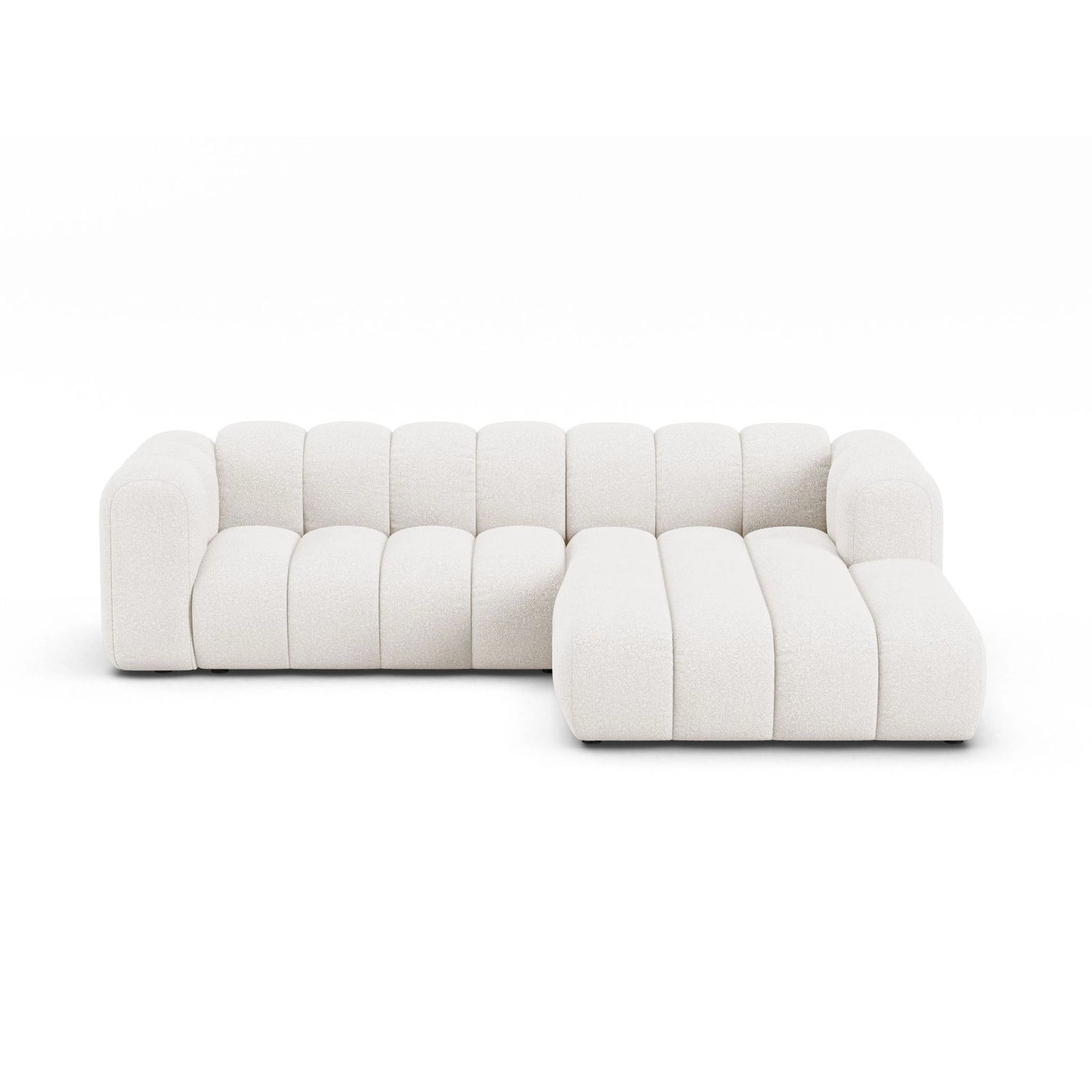 Lupine Modulares 4-Sitzer Ecksofa, Rechte Seite, aus Samt, Chenille oder Boucle, 260x177 cm von Micadoni – Bild 1