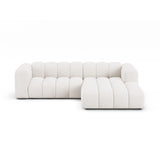Lupine Modulares 4-Sitzer Ecksofa, Rechte Seite, aus Samt, Chenille oder Boucle, 260x177 cm von Micadoni – Bild 1