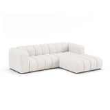 Lupine Modulares 4-Sitzer Ecksofa, Rechte Seite, aus Samt, Chenille oder Boucle, 260x177 cm von Micadoni – Bild 2