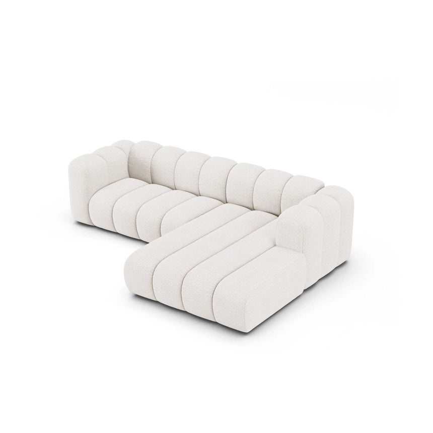 Lupine Modulares 4-Sitzer Ecksofa, Rechte Seite, aus Samt, Chenille oder Boucle, 260x177 cm von Micadoni – Bild 3