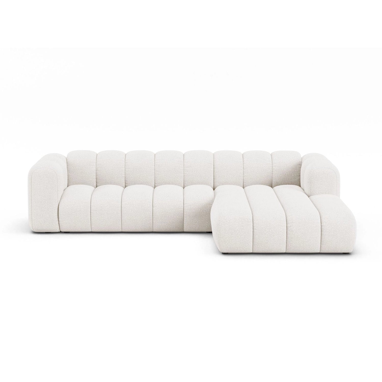 Lupine Modulares 4-Sitzer Ecksofa, Rechte Seite, aus Samt, Chenille oder Boucle, 290x177 cm von Micadoni – Bild 1