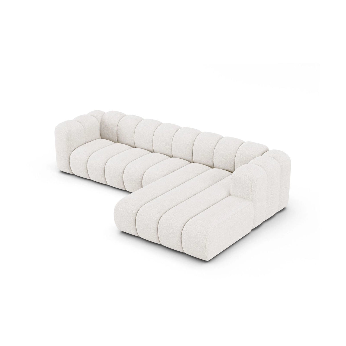 Lupine Modulares 4-Sitzer Ecksofa, Rechte Seite, aus Samt, Chenille oder Boucle, 290x177 cm von Micadoni – Bild 4