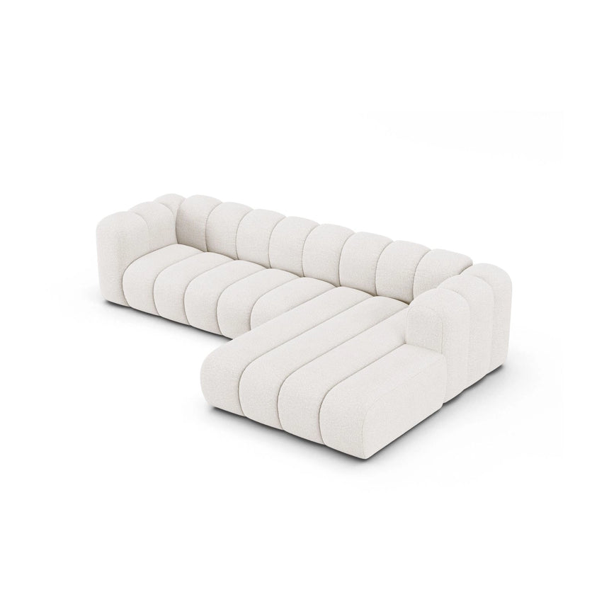 Lupine Modulares 4-Sitzer Ecksofa, Rechte Seite, aus Samt, Chenille oder Boucle, 290x177 cm von Micadoni – Bild 4