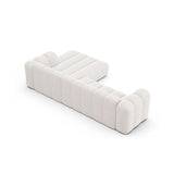 Lupine Modulares 4-Sitzer Ecksofa, Rechte Seite, aus Samt, Chenille oder Boucle, 290x177 cm von Micadoni – Bild 5