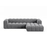Lupine Modulares 4-Sitzer Ecksofa, Rechte Seite, aus Samt in Grau (Salvador 17), 290x177 cm von Micadoni – Bild 1
