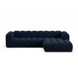 Lupine Modulares 4-Sitzer Ecksofa, Rechte Seite, aus Samt in Königsblau (Salvador 5), 290x177 cm von Micadoni – Bild 1