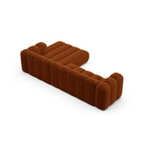 Lupine Modulares 4-Sitzer Ecksofa, Rechte Seite, aus Samt in Terrakotta (Salvador 14), 290x177 cm von Micadoni – Bild 5