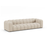 Lupine Modulares 4-Sitzer Sofa aus Boucle in Beige (Baloo 2074), 290x95x70 cm von Micadoni – Bild 3