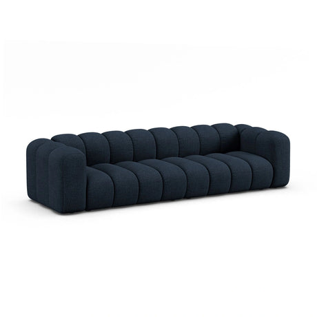 Lupine Modulares 4-Sitzer Sofa aus Boucle in Dunkelblau (Baloo 2088), 290x95x70 cm von Micadoni – Bild 3