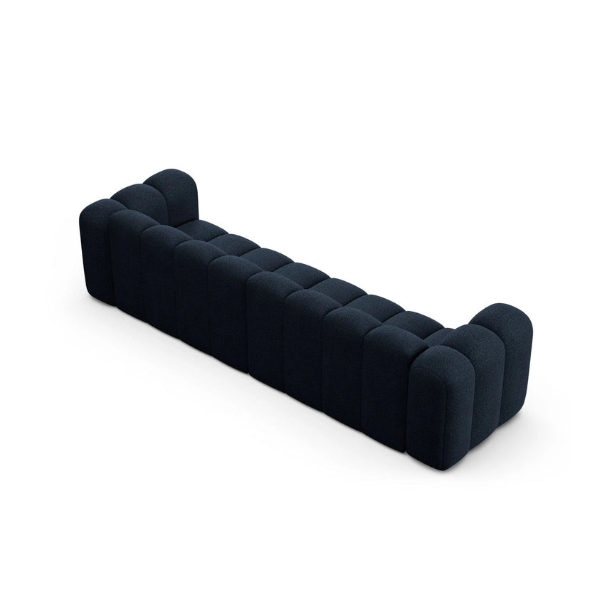 Lupine Modulares 4-Sitzer Sofa aus Boucle in Dunkelblau (Baloo 2088), 290x95x70 cm von Micadoni – Bild 4