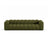 Lupine Modulares 4-Sitzer Sofa aus Boucle in Dunkles olivgrün (Baloo 2090), 290x95x70 cm von Micadoni – Bild 1