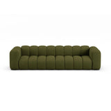 Lupine Modulares 4-Sitzer Sofa aus Boucle in Dunkles olivgrün (Baloo 2090), 290x95x70 cm von Micadoni – Bild 1