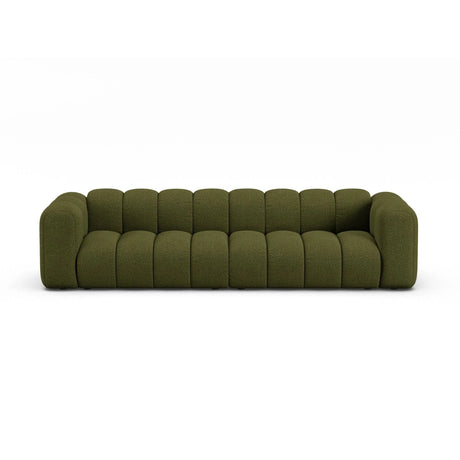 Lupine Modulares 4-Sitzer Sofa aus Boucle in Dunkles olivgrün (Baloo 2090), 290x95x70 cm von Micadoni – Bild 1