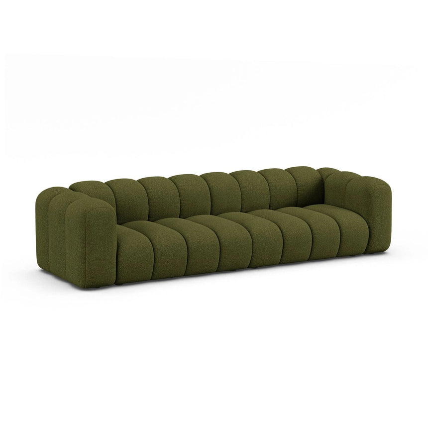 Lupine Modulares 4-Sitzer Sofa aus Boucle in Dunkles olivgrün (Baloo 2090), 290x95x70 cm von Micadoni – Bild 3