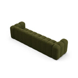 Lupine Modulares 4-Sitzer Sofa aus Boucle in Dunkles olivgrün (Baloo 2090), 290x95x70 cm von Micadoni – Bild 4