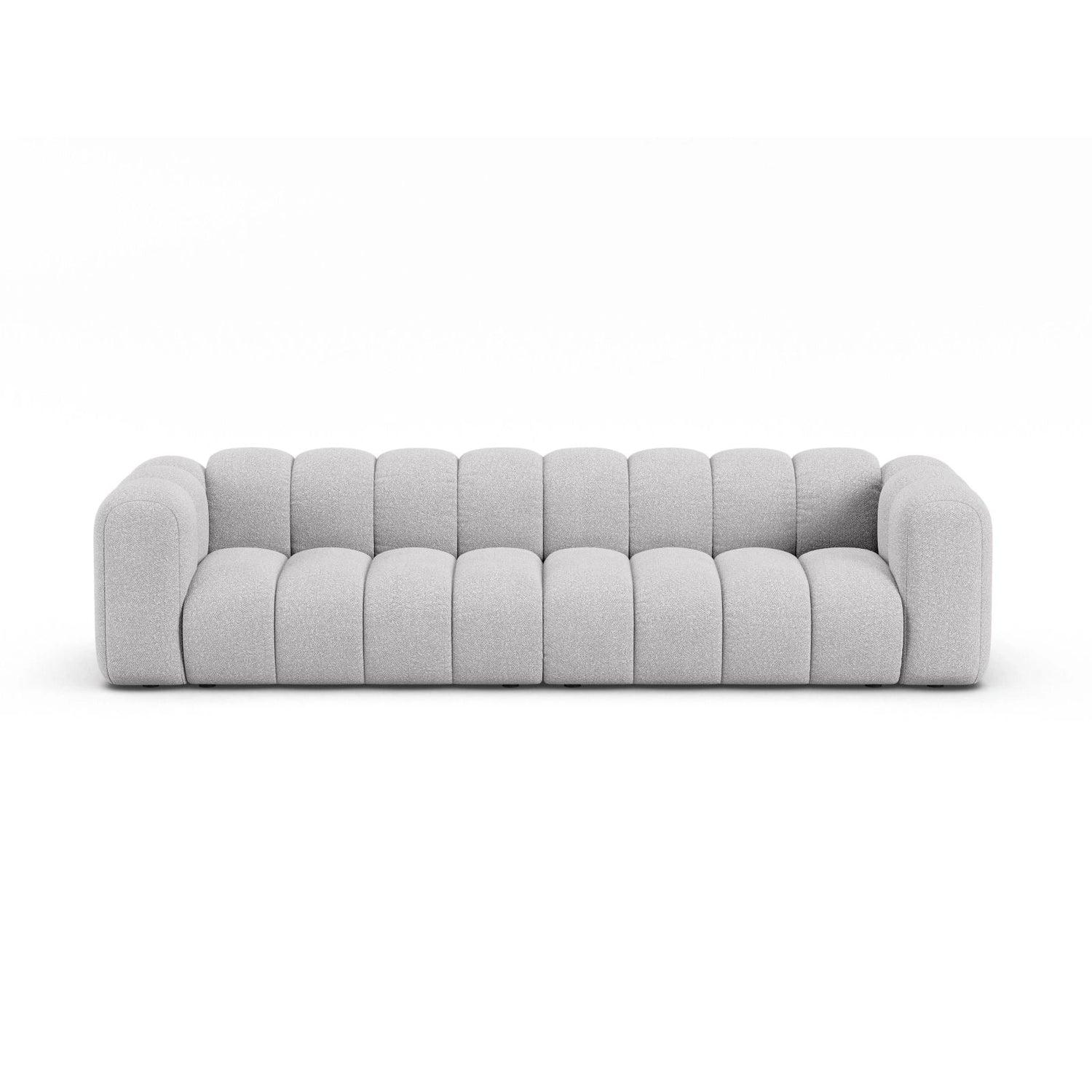 Lupine Modulares 4-Sitzer Sofa aus Boucle in Hellgrau (Baloo 2085), 290x95x70 cm von Micadoni – Bild 1