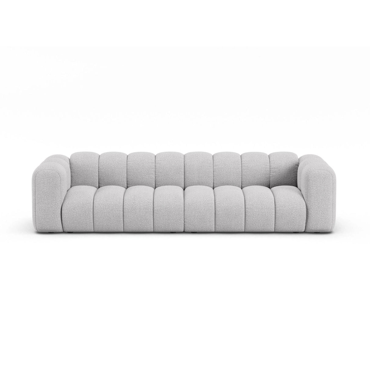 Lupine Modulares 4-Sitzer Sofa aus Boucle in Hellgrau (Baloo 2085), 290x95x70 cm von Micadoni – Bild 1